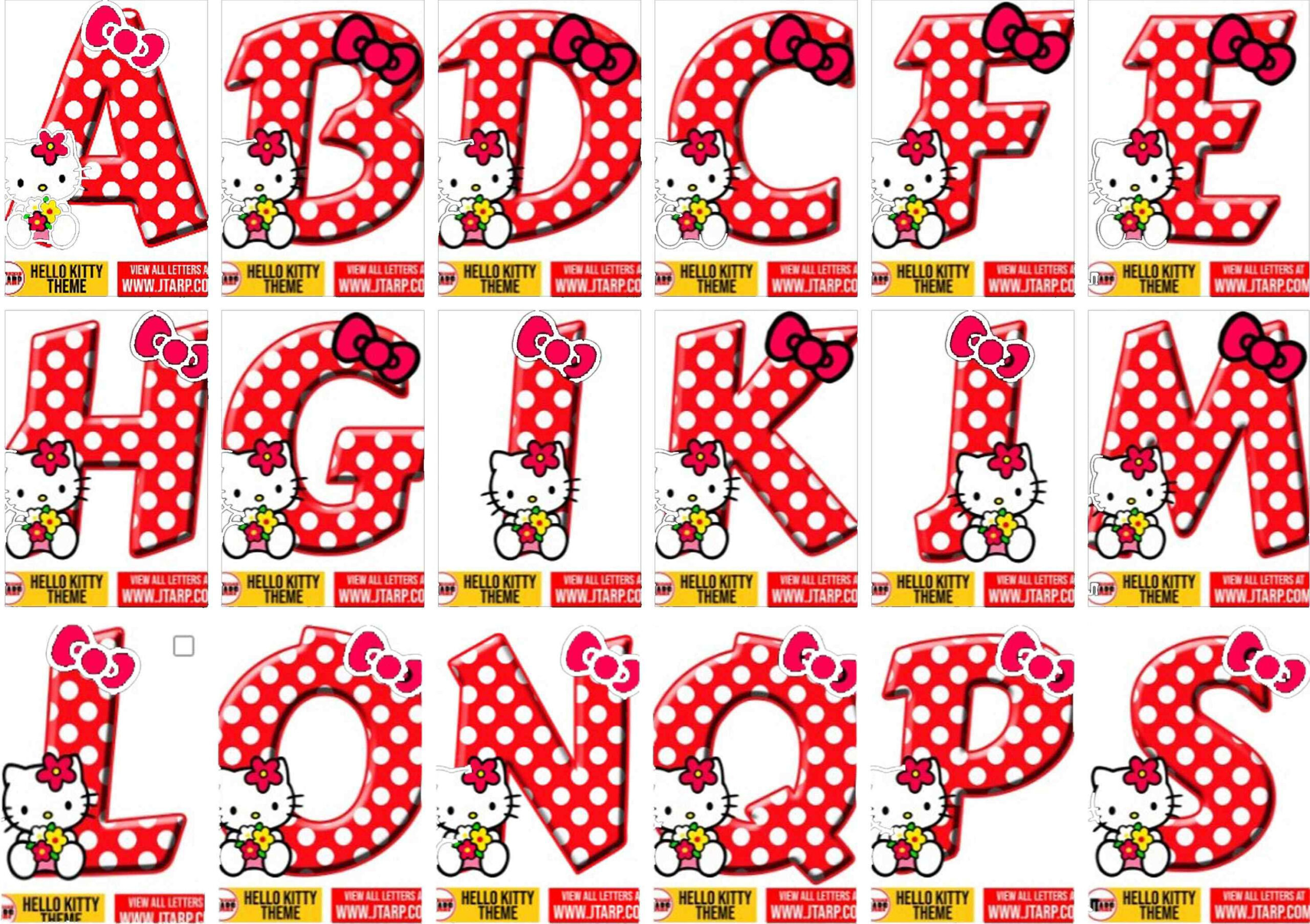 Jtarp Design - We Create Designs, We Share Ideas | Hello Kitty with regard to Free Printable Hello Kitty Alphabet Letters