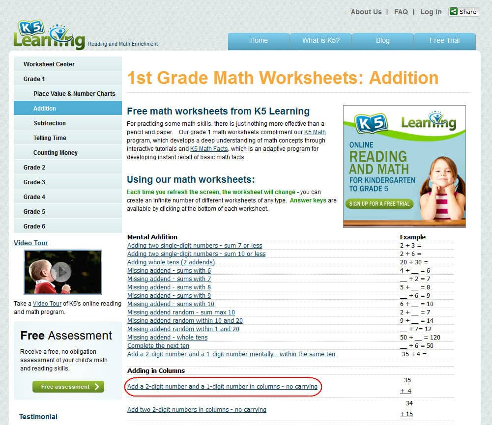 K5 Learning Launches Free Math Worksheets Center | K5 Learning for K5 Learning Free Printable Worksheets