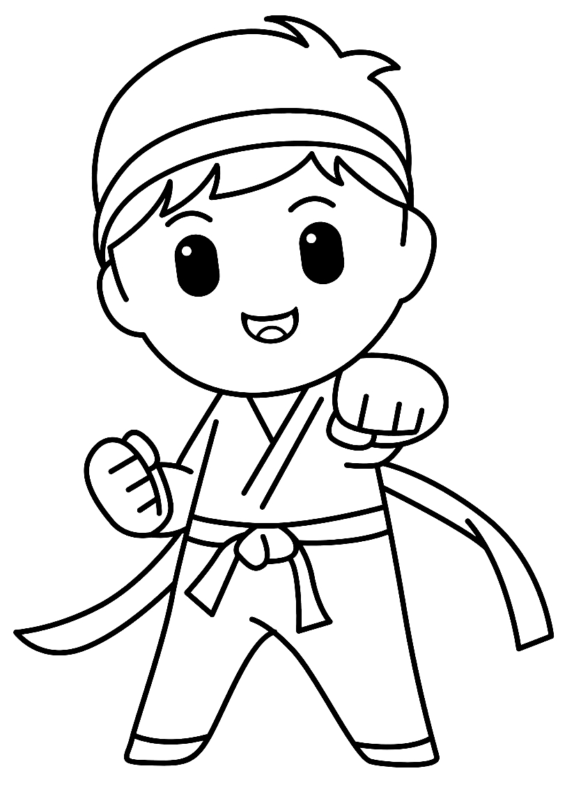 Karate Coloring Pages Printable For Free Download pertaining to Free Printable Karate Coloring Pages