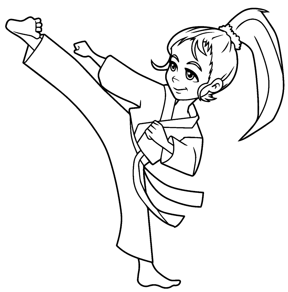 Karate Coloring Pages Printable For Free Download with regard to Free Printable Karate Coloring Pages