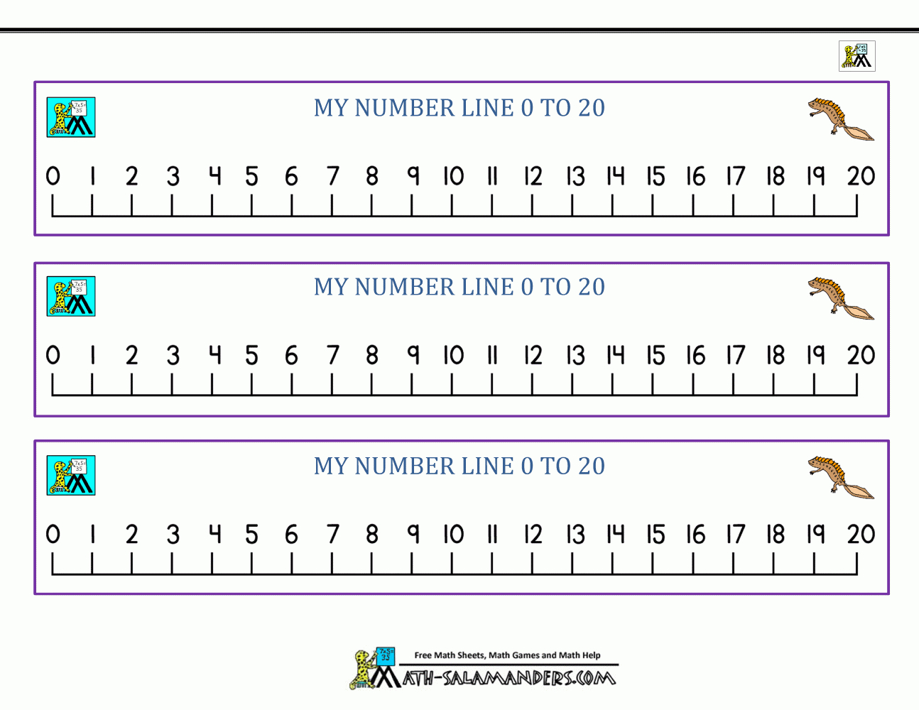 Kindergarten Math Printables regarding Free Printable Number Line for Kids