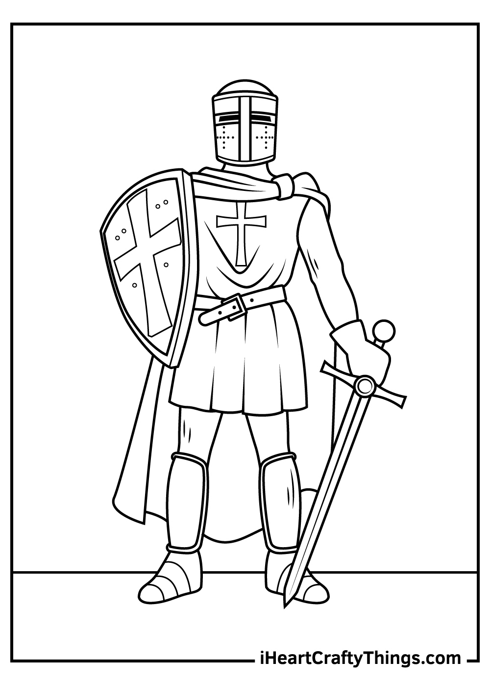 Knight Coloring Pages (100% Free Printables) intended for Free Printable Pictures of Knights