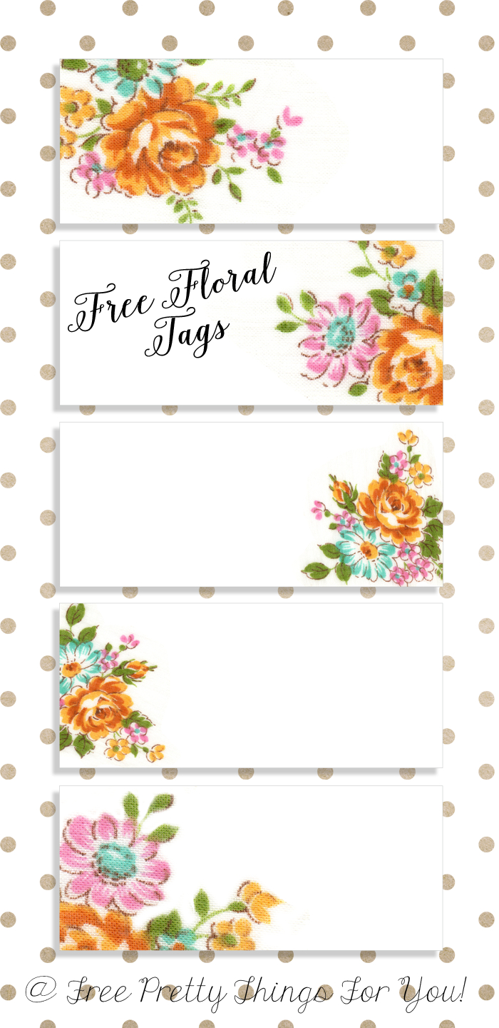 Labels: Pretty Floral Vintagetags | Labels Printables Free, Label with Free Printable Floral Labels
