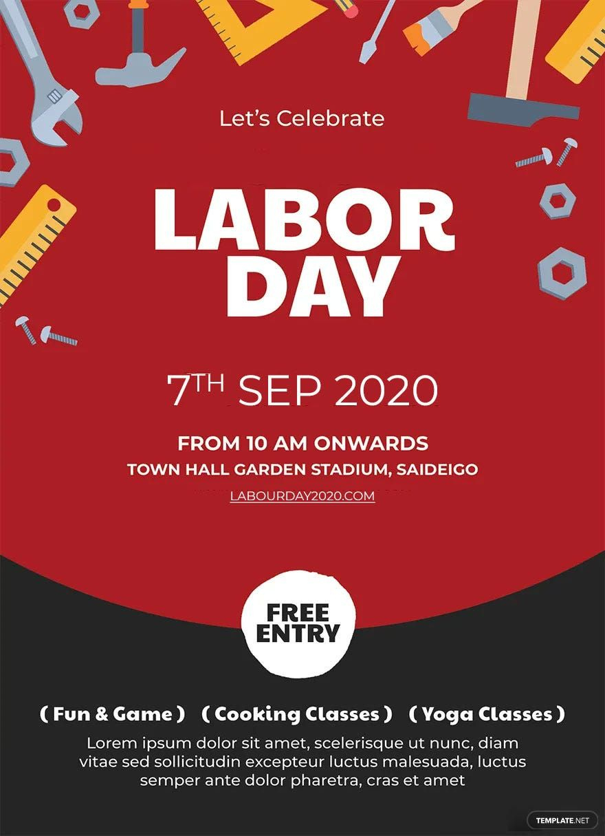 Labor Day Invitation Template In Psd - Download | Template throughout Free Printable Labor Day Invitations