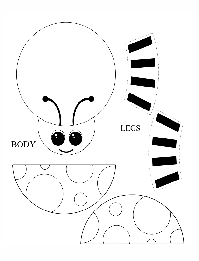 Ladybug Paper Craft Activity | Fun And Educational Kids Craft in Free Printable Craft Activities