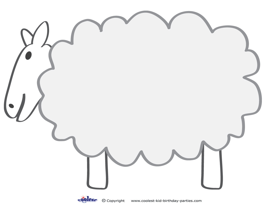 Large Printable Sheep Decoration - Coolest Free Printables inside Free Printable Pictures Of Sheep