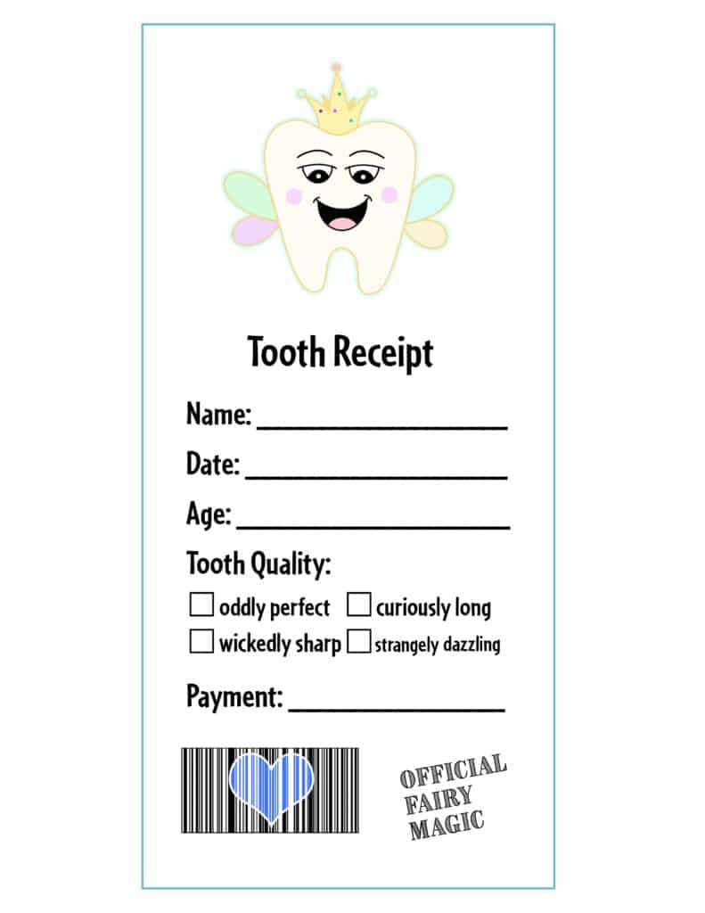 Letter From The Tooth Fairy Free Printable! ⋆ The Hollydog Blog intended for Free Printable Notes From The Tooth Fairy