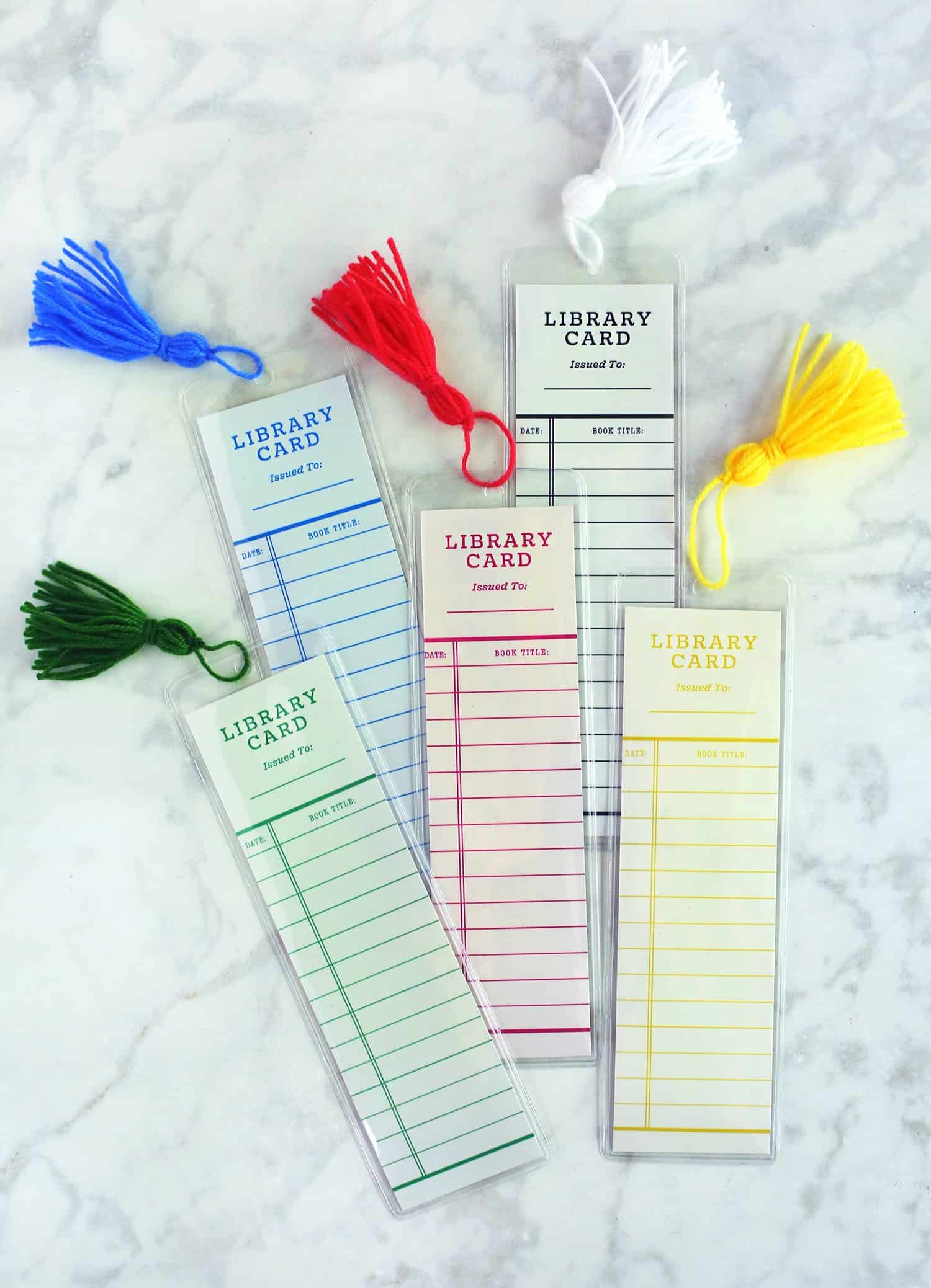 Library Card Bookmark (Free Printables) - A Beautiful Mess regarding Free Printable Bookmarks for Libraries