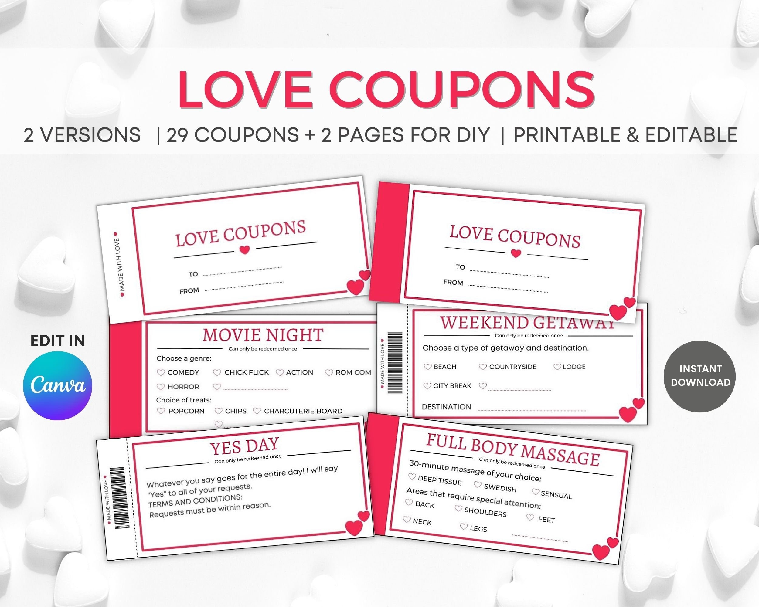 Liebescoupons Zum Ausdrucken, Valentinstagscoupons in Free Printable Pringles Coupons