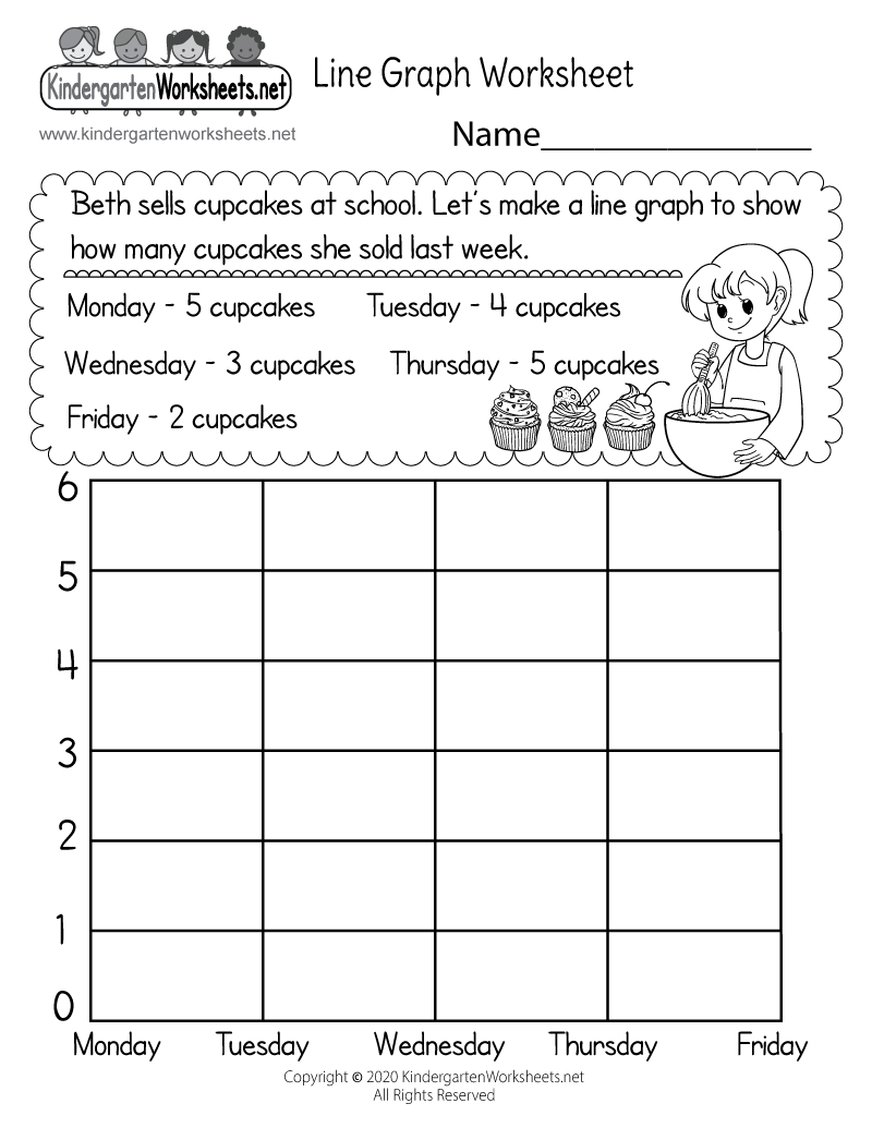 Line Graph Worksheet - Free Printable, Digital, &amp;amp; Pdf in Free Printable Graphs for Kindergarten