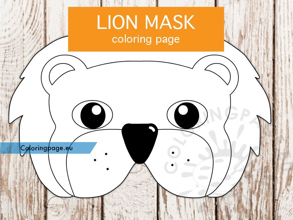 Lion Mask Template Free Printable | Coloring Page in Free Printable Lion Mask