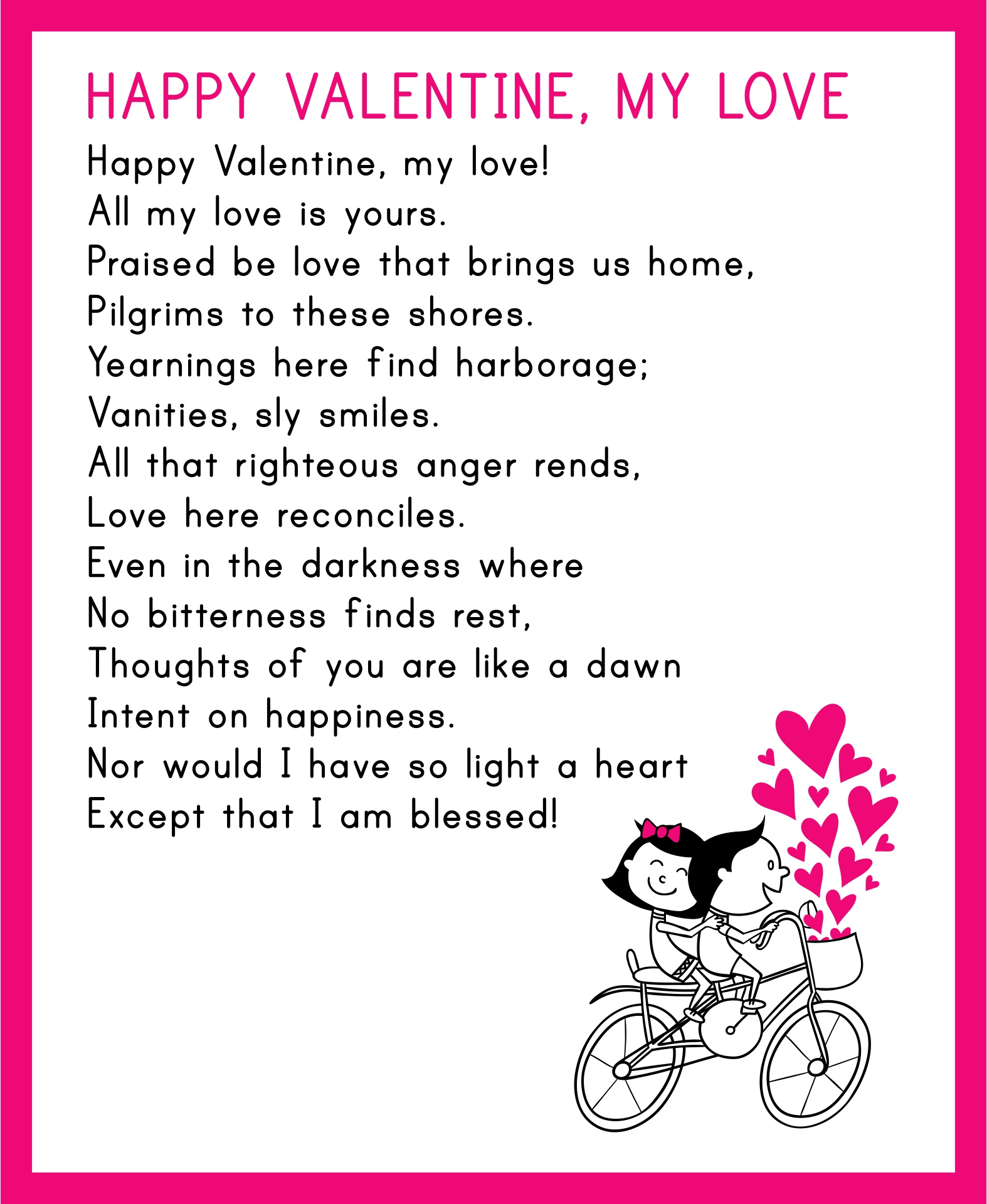 Love Poems Printable throughout Free Printable Love Poems For Him