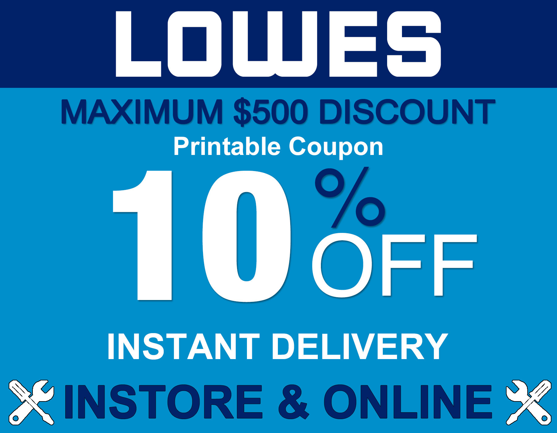 Lowes 10% Off Instore / Online Printable Coupon Expires 12/07/23 in Lowes Coupons 20 Free Printable