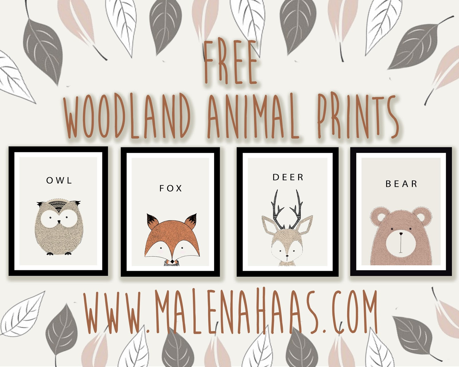 Malena Haas: Free Woodland Animal Printables for Free Woodland Animal Printables