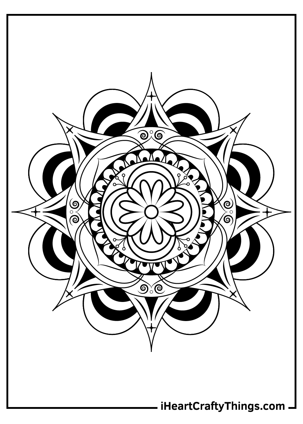 Mandala Coloring Pages (100% Free Printables) with Free Printable Mandala Patterns