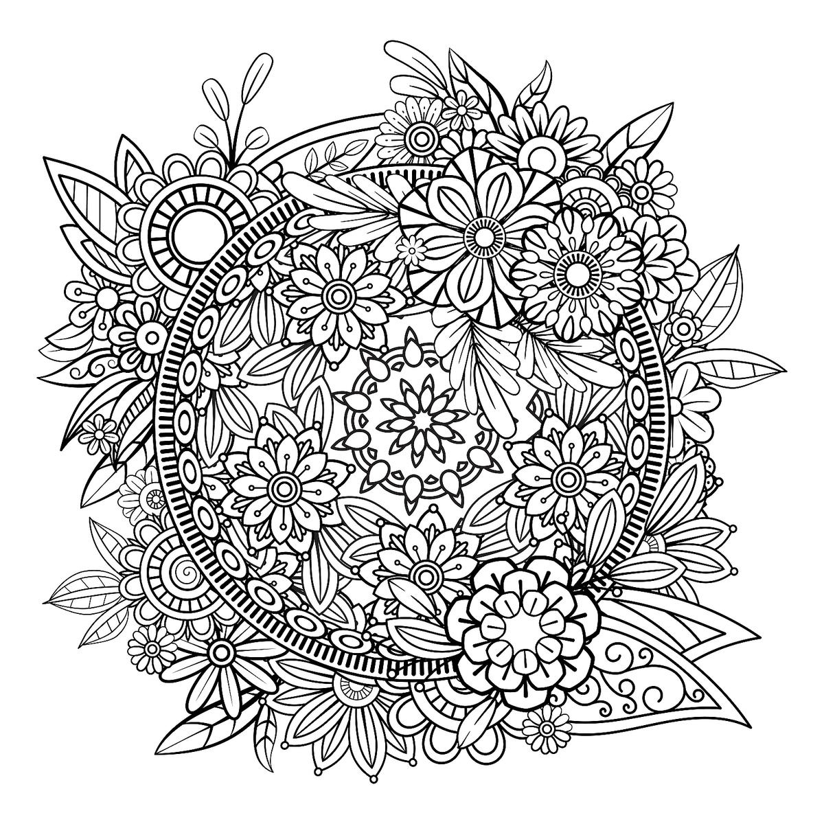 Mandala Coloring Pages: Free Printable Coloring Pages Of Mandalas throughout Free Mandalas To Colour In Printable