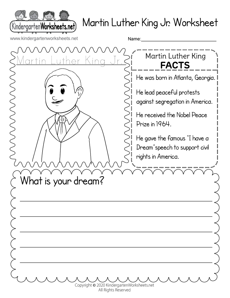 Martin Luther King Jr. Worksheet - Free Printable, Digital, &amp;amp; Pdf with regard to Free Printable Martin Luther King Jr Worksheets