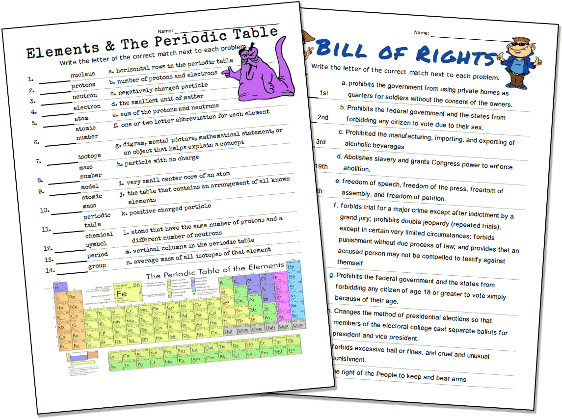 Match-Up Worksheet Maker regarding Free Printable Vocabulary Quiz Maker