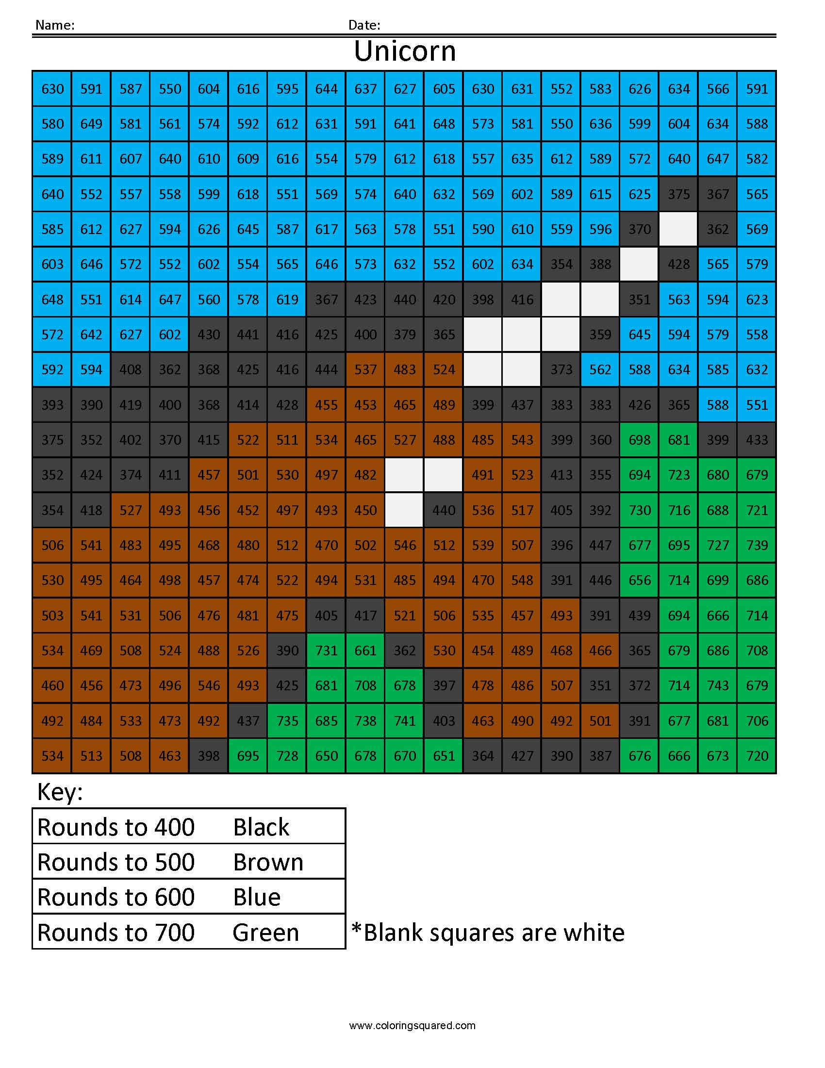 Math Coloring Pages From Coloring Squared in Free Printable Math Coloring Sheets