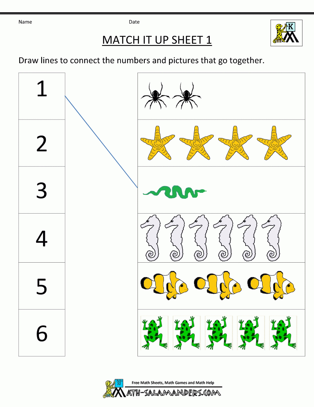 Math Worksheets Kindergarten in Free Printable Kindergarten Math Activities