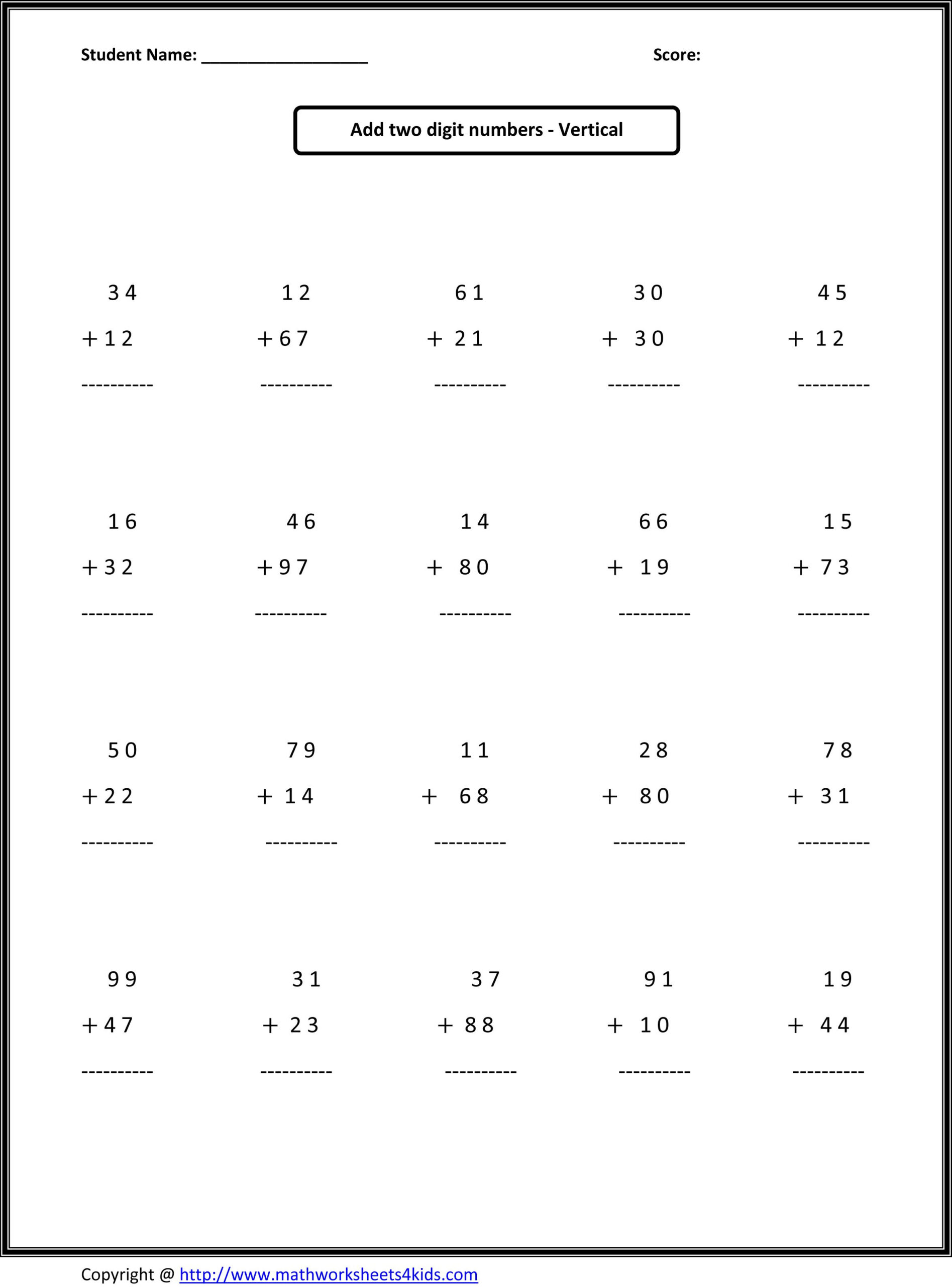 Math Worksheets | Second Grade Math Worksheets | 2Nd Grade Math in Free Printable Second Grade Math Worksheets