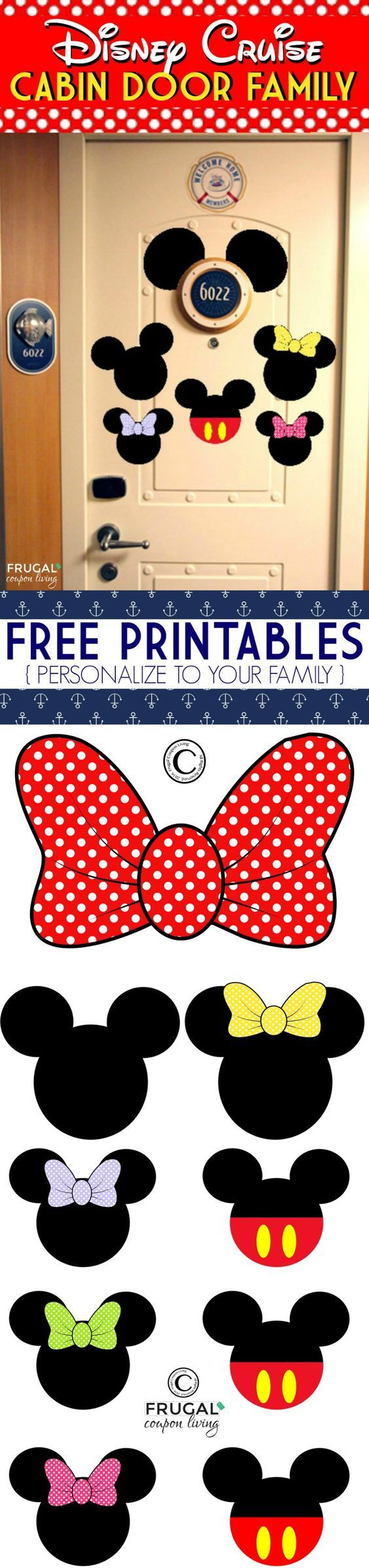 Mickey Mouse Ears And Bow Ties - Free Printables inside Free Printable Mickey Mouse Decorations