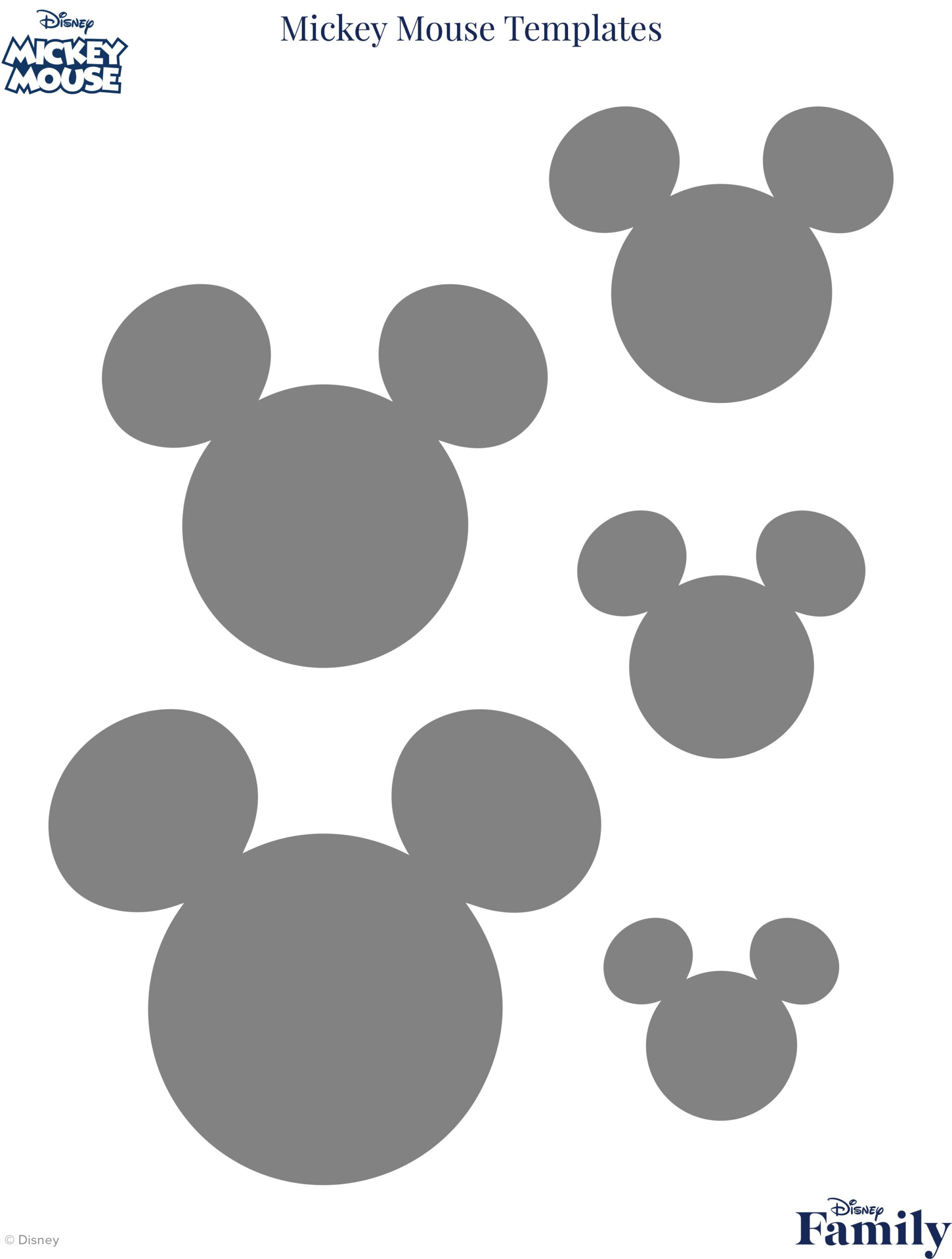 Mickey Mouse Template | Disney News throughout Free Printable Mickey Mouse Template