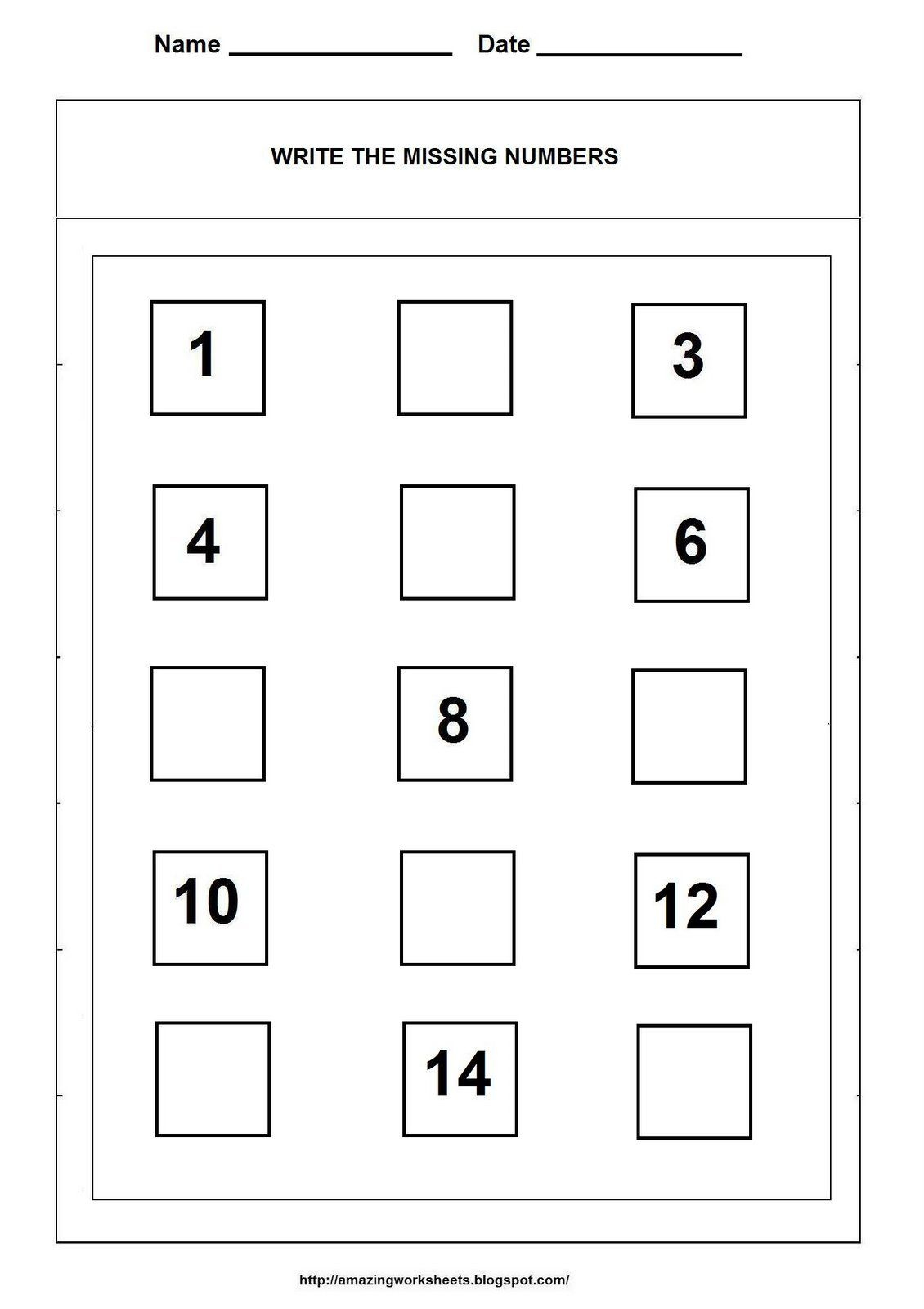 Missing Numbers Worksheet | Kids Math Worksheets, Preschool regarding Homeschooling Paradise Free Printable Math Worksheets Third Grade