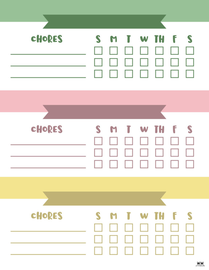 Multiple Children Chore Charts - 10 Free Printable Charts throughout Free Printable Chore Charts for Multiple Children