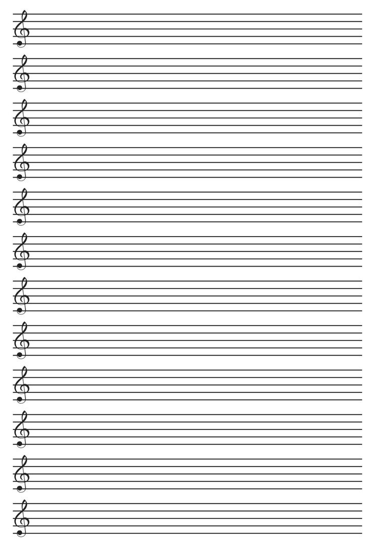 Music Notes Paper Template with regard to Free Printable Music Notes Templates