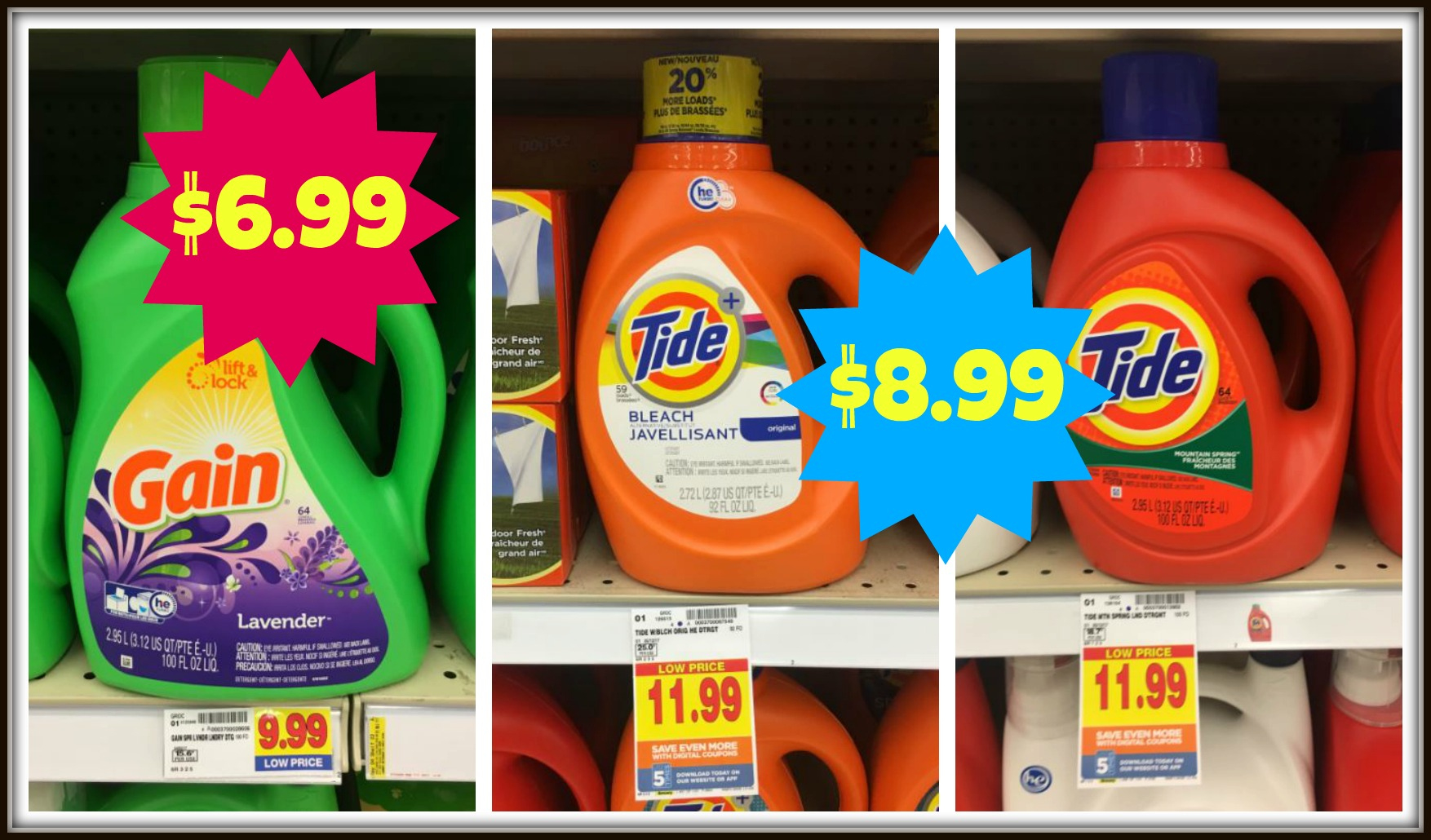 New $3.00 Tide/Gain Coupon = Laundry Detergent As Low As $6.99 At regarding Free Printable Gain Laundry Detergent Coupons