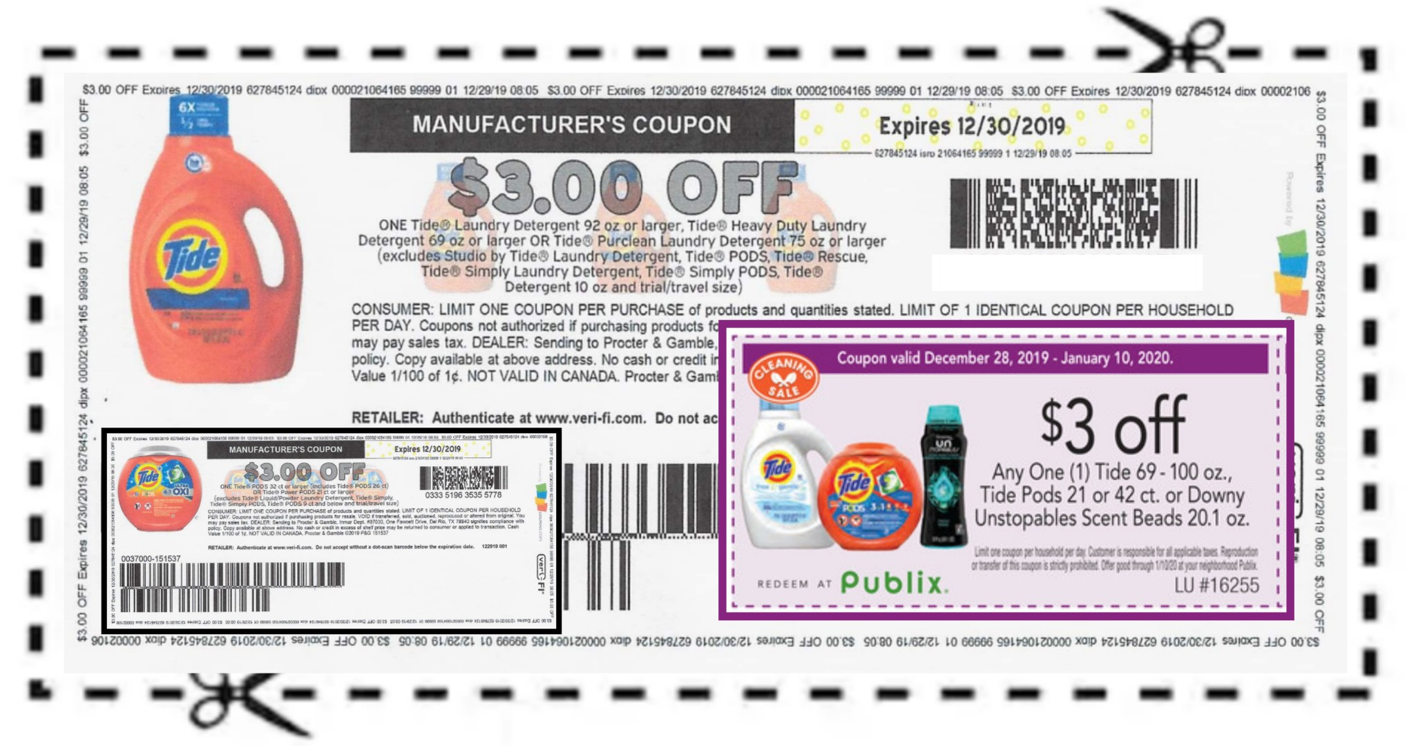 New $3/1 Tide Or Downy Coupons – Stack With $3/1 Publix Coupon with Tide Coupons Free Printable