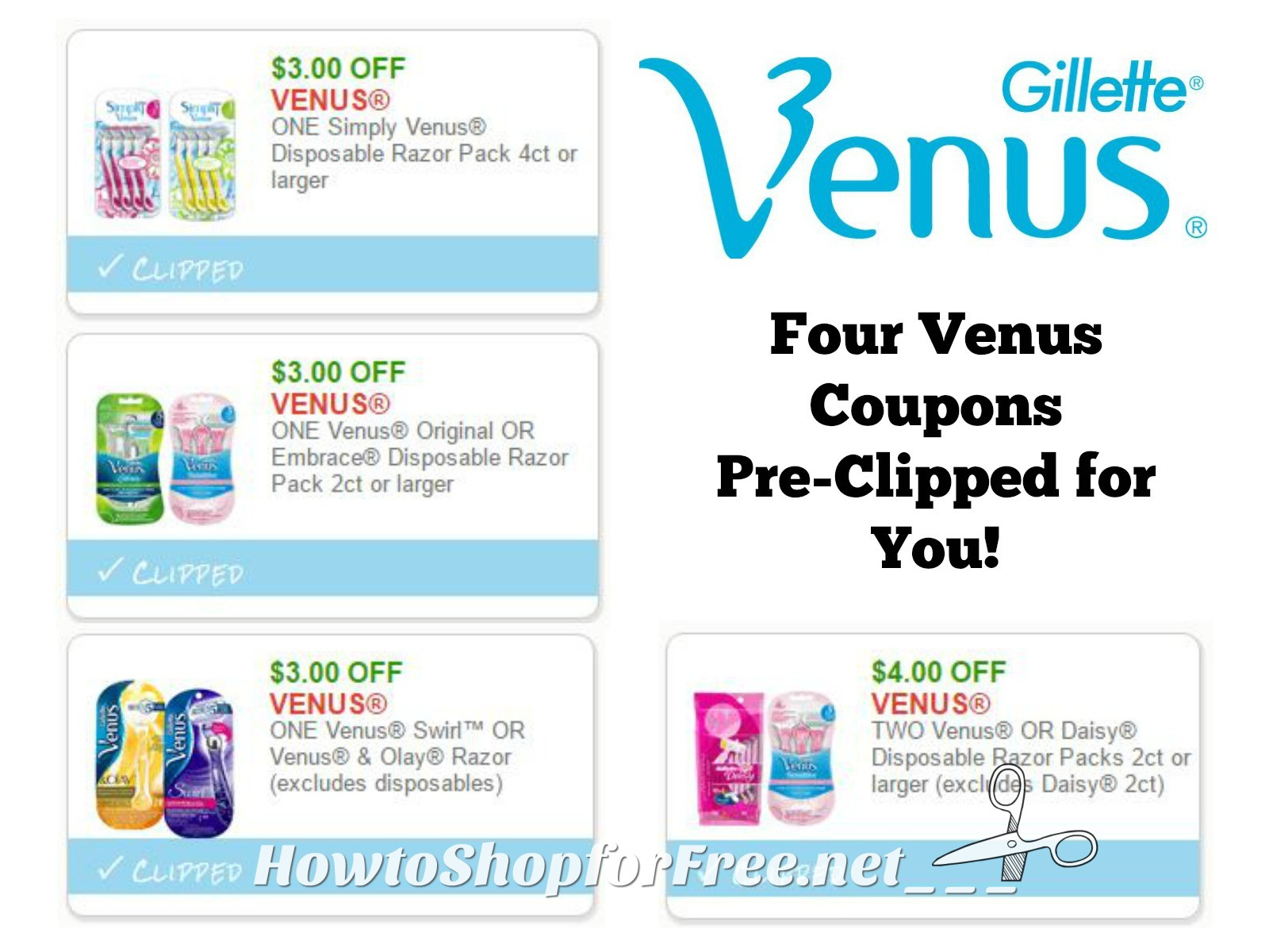 New Printable Coupon** 4 Venus Coupons Pre-Clipped For You! | How regarding Free Printable Gillette Coupons