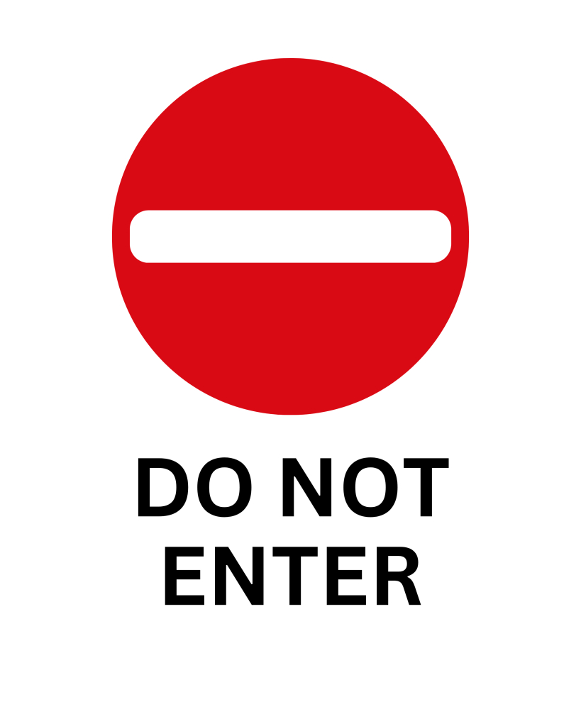 No Entry Signs: Printable Templates (Free Pdf Downloads) for Free Printable No Entry Sign