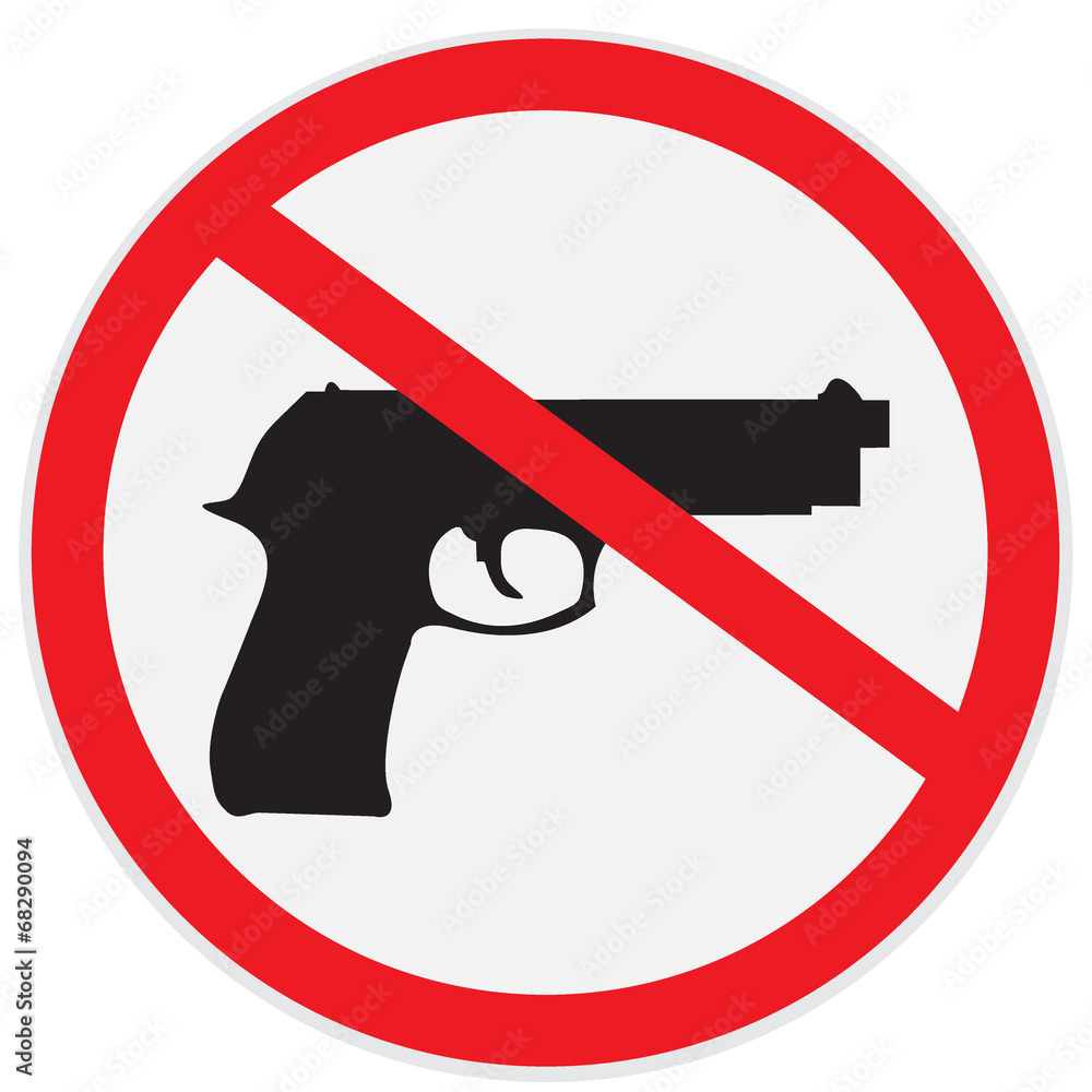 No, Guns, Allowed, Sign Stock Vector | Adobe Stock regarding Free Printable No Guns Allowed Sign