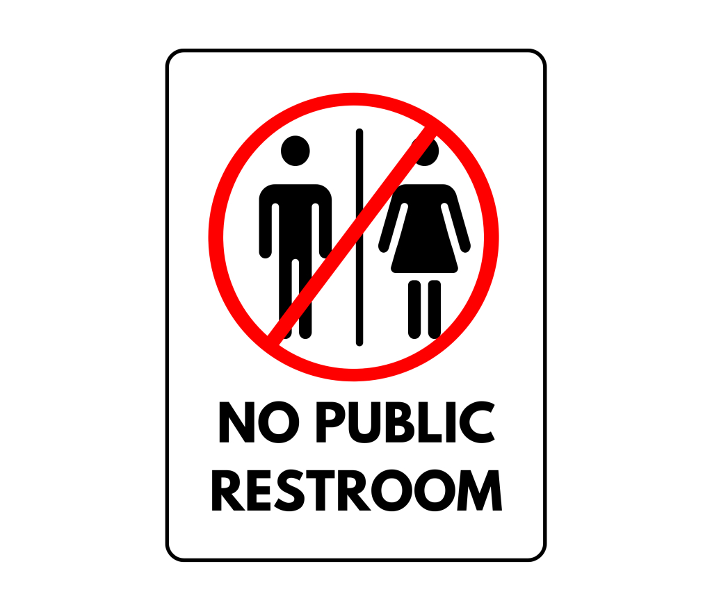 No Public Restroom Sign: Printable Templates (Free Pdf Downloads) with Free Printable No Restroom Signs