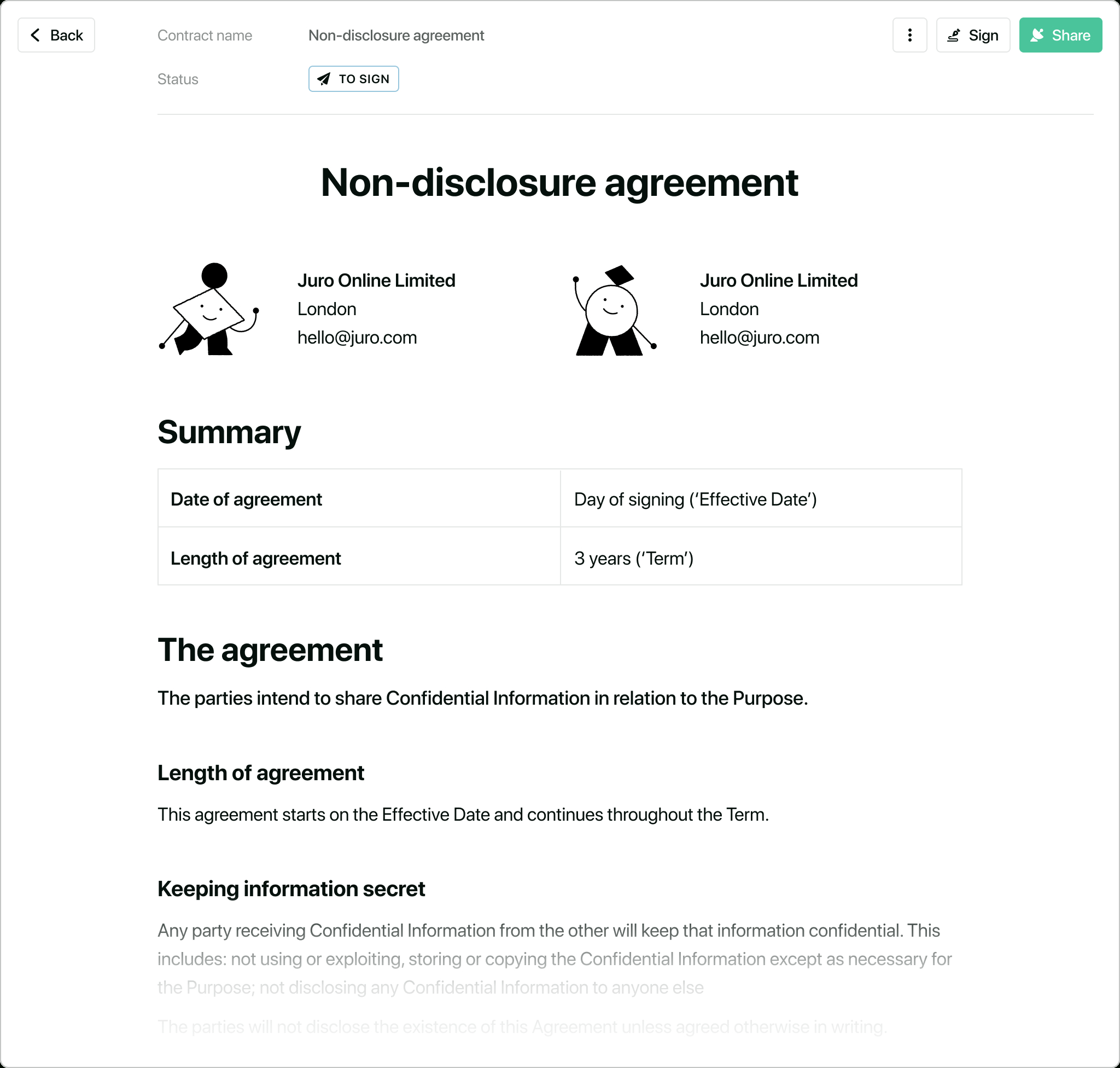 Non Disclosure Agreement (Nda) Template - Free To Download inside Free Printable Non Disclosure Agreement Form