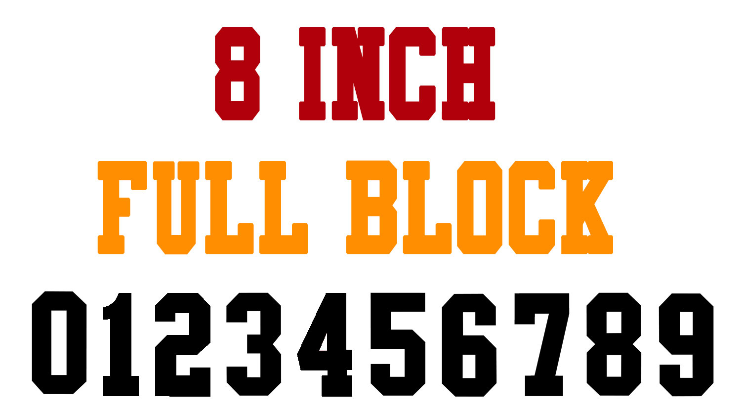 Numberstencils - 8 Inch Full Block Number Stencils (100 Sheet throughout Free Printable 4 Inch Number Stencils