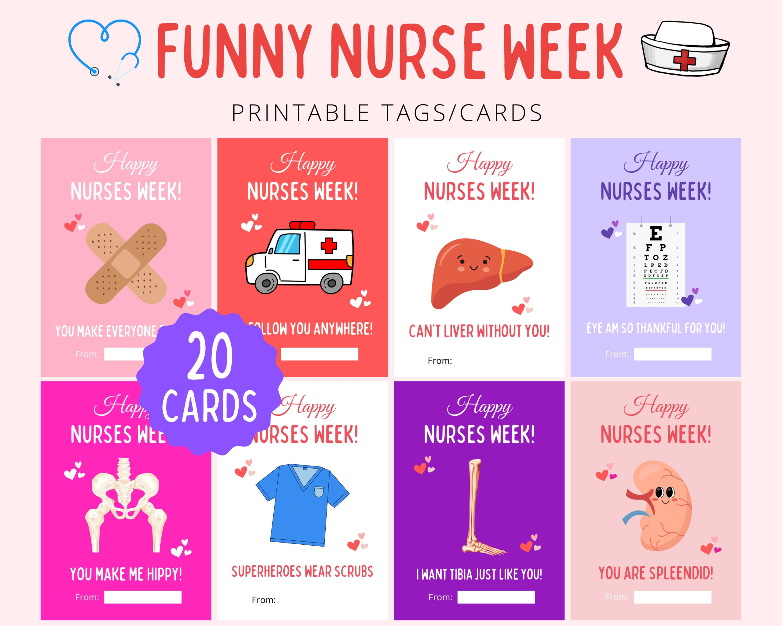 Nurses Week Ideas - Etsy regarding Nurses Week 2025 Cards Free Printable