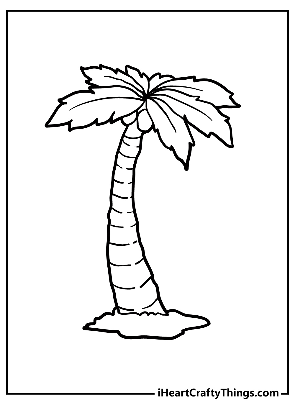 Palm Tree Coloring Pages (100% Free Printables) inside Free Printable Palm Tree Template