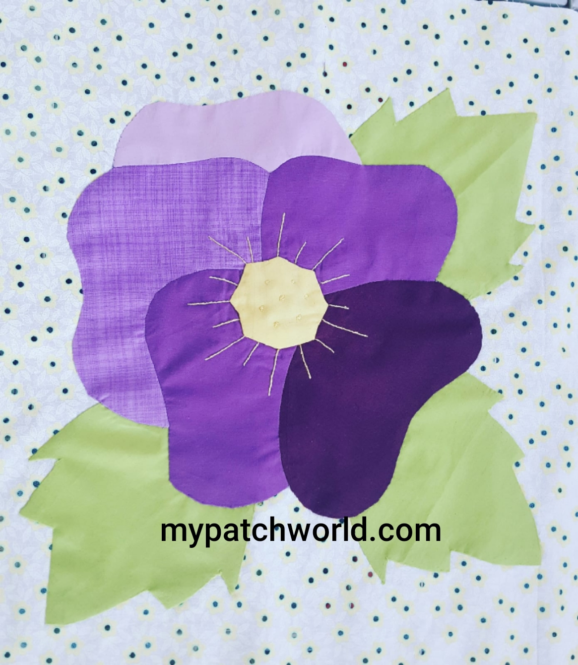 Pansy Flower Applique Pattern And Tutorial | All About Patchwork throughout Free Printable Flower Applique Patterns