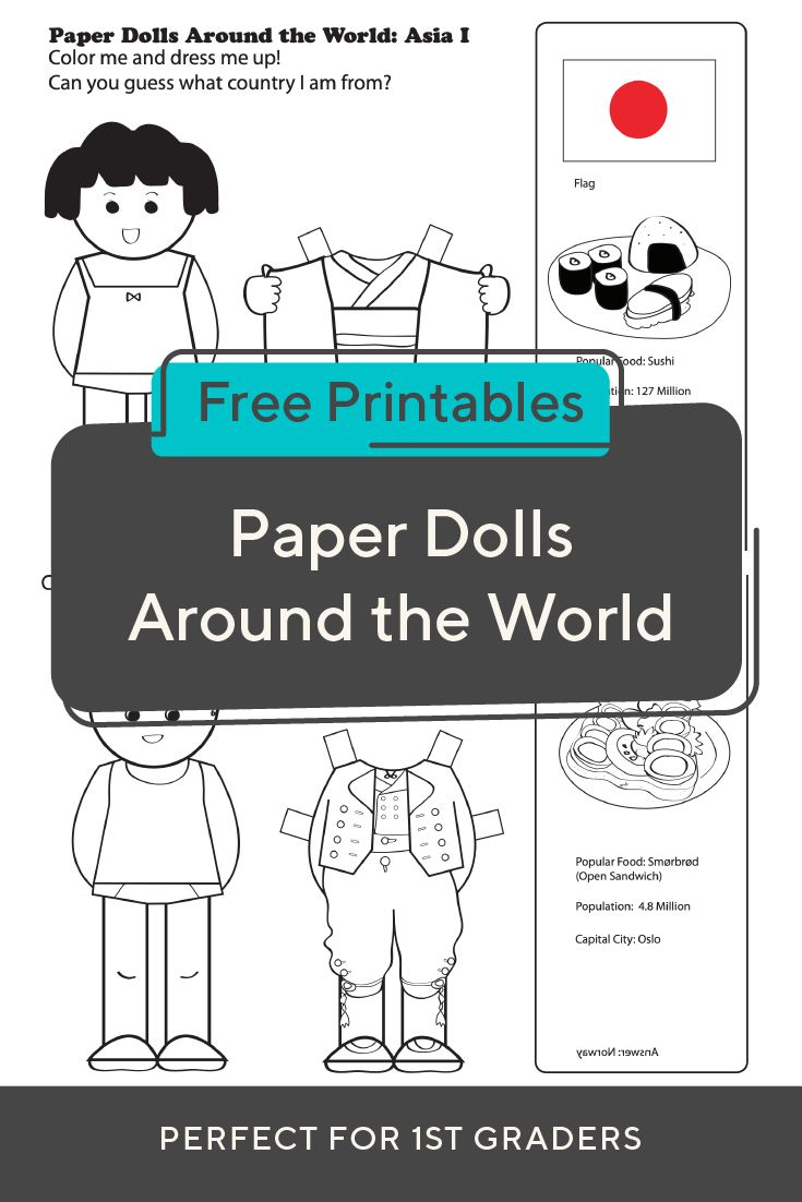 Paper Dolls Around The World | Learn About #Countries Around The regarding Free Printable Paper Dolls From Around The World