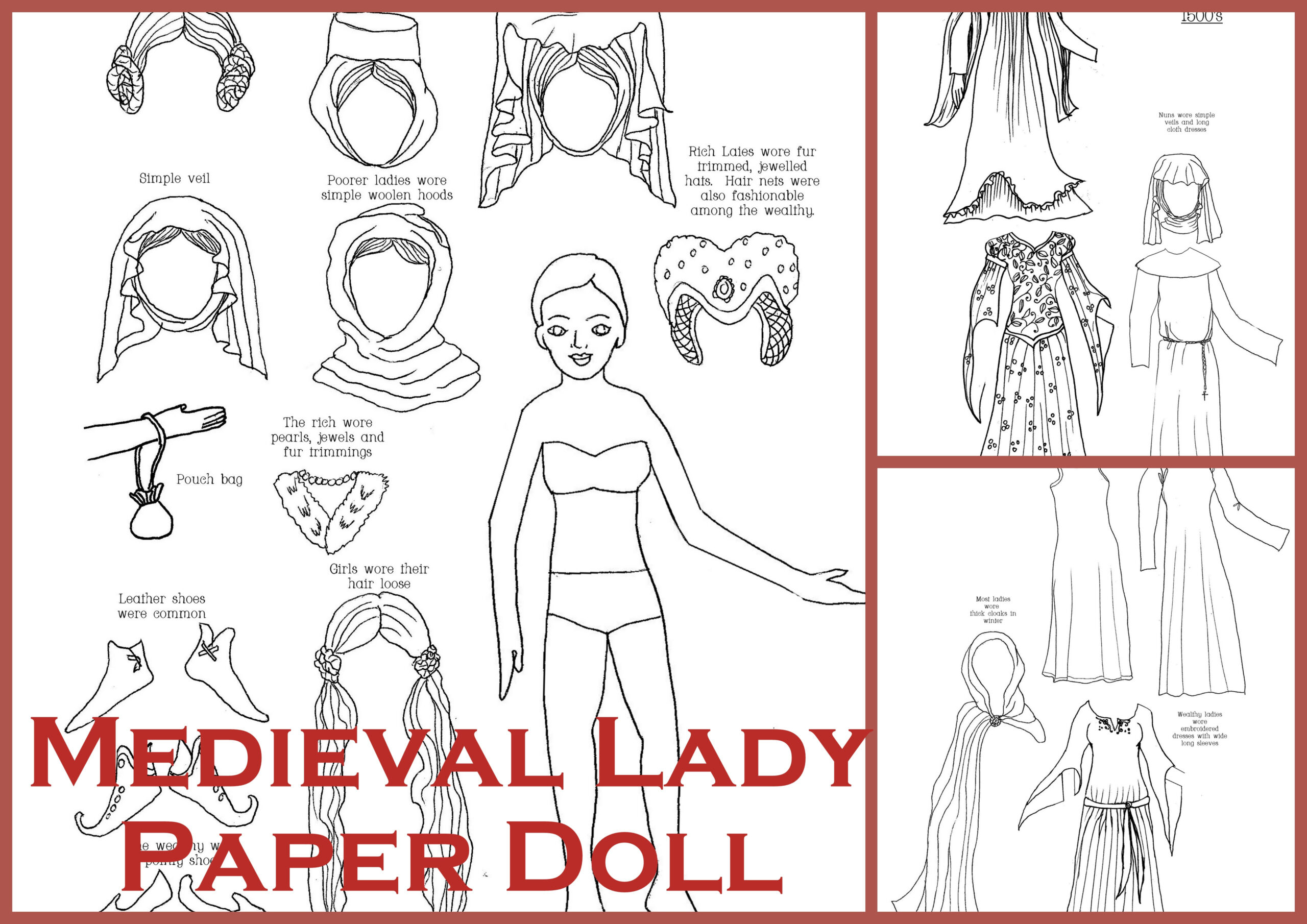 Paper Dolls | Practical Pages intended for Medieval Paper Dolls Free Printable