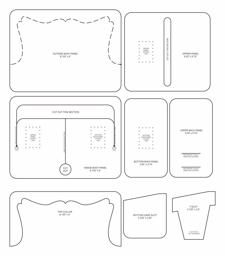 Paper+Purse+Template+Patterns | Carteira De Couro Artesanal with Handbag Patterns Free Printable