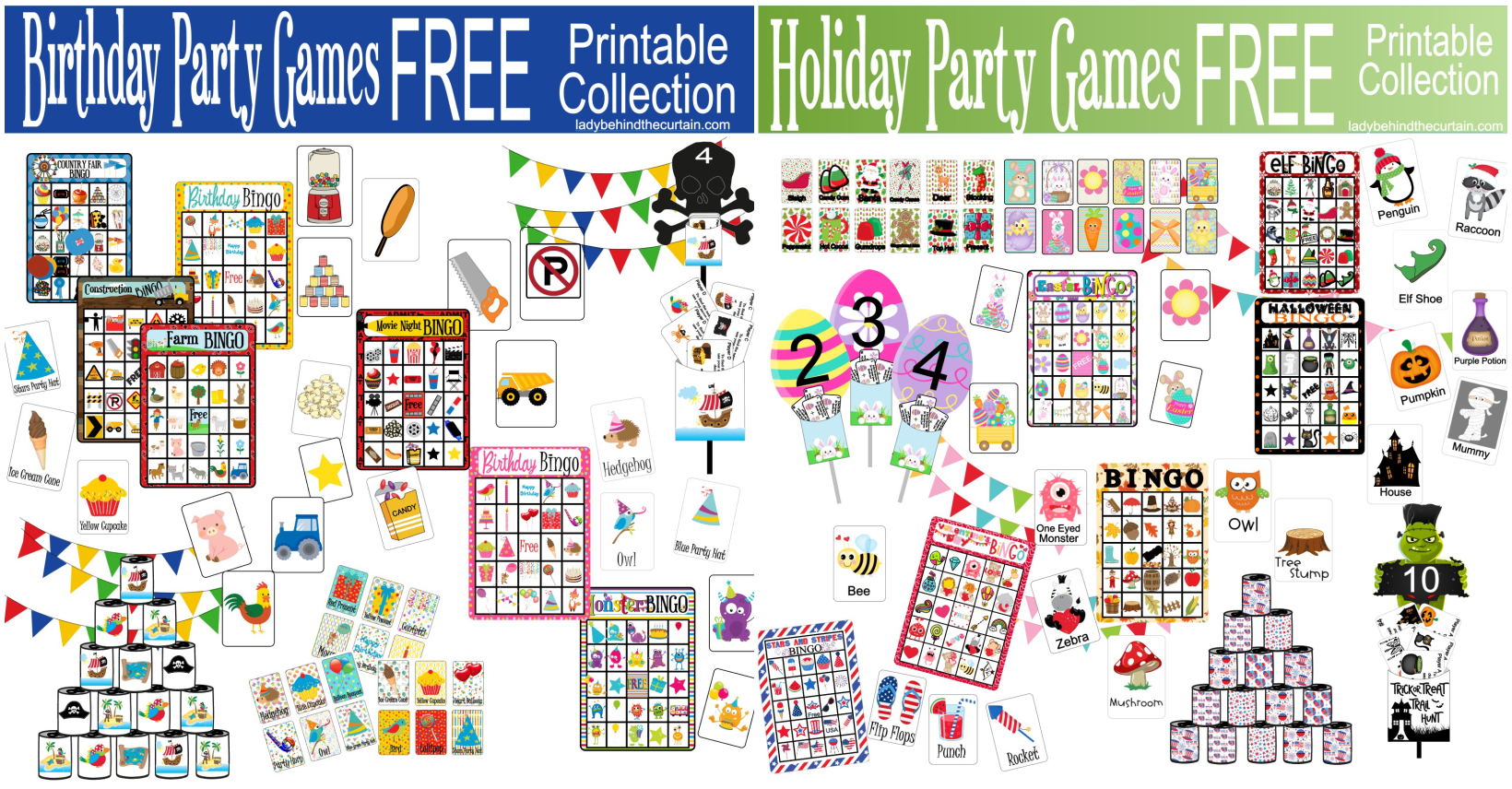 Party Game Printable Collections Archives - Lady Behind The Curtain regarding Free Printable Group Games