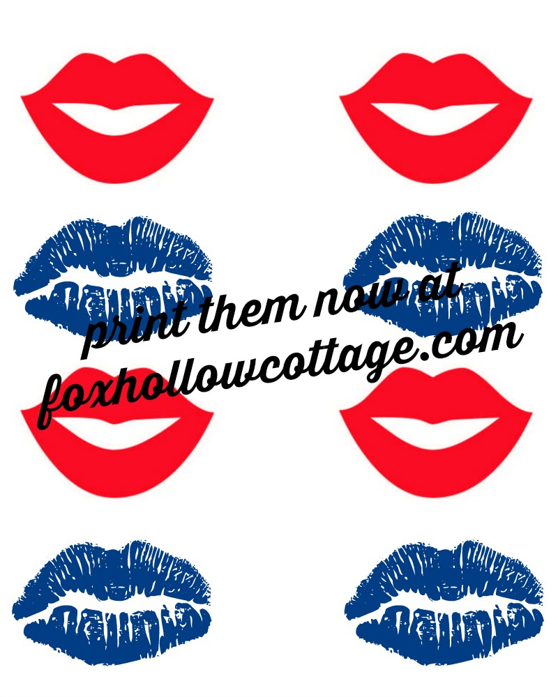 Patriotic Lip And Mustache Printables: Free Photo Props with regard to Free Lip And Mustache Printables