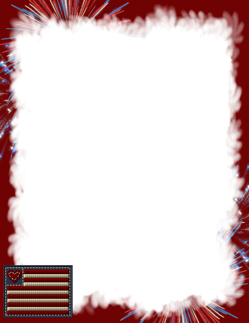 Patriotic Stationery Themes Page 1 intended for Free Printable Patriotic Writing Paper