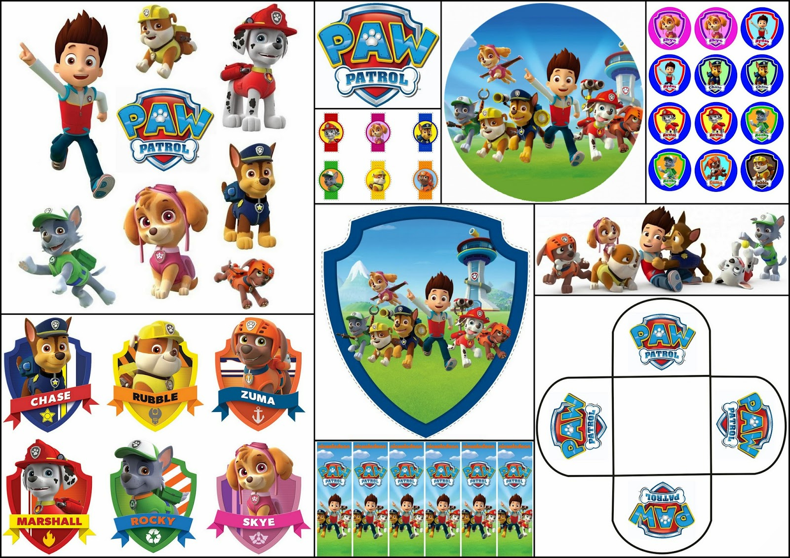 Paw Patrol Free Printable Kit. - Oh My Fiesta! In English throughout Free Paw Patrol Printables