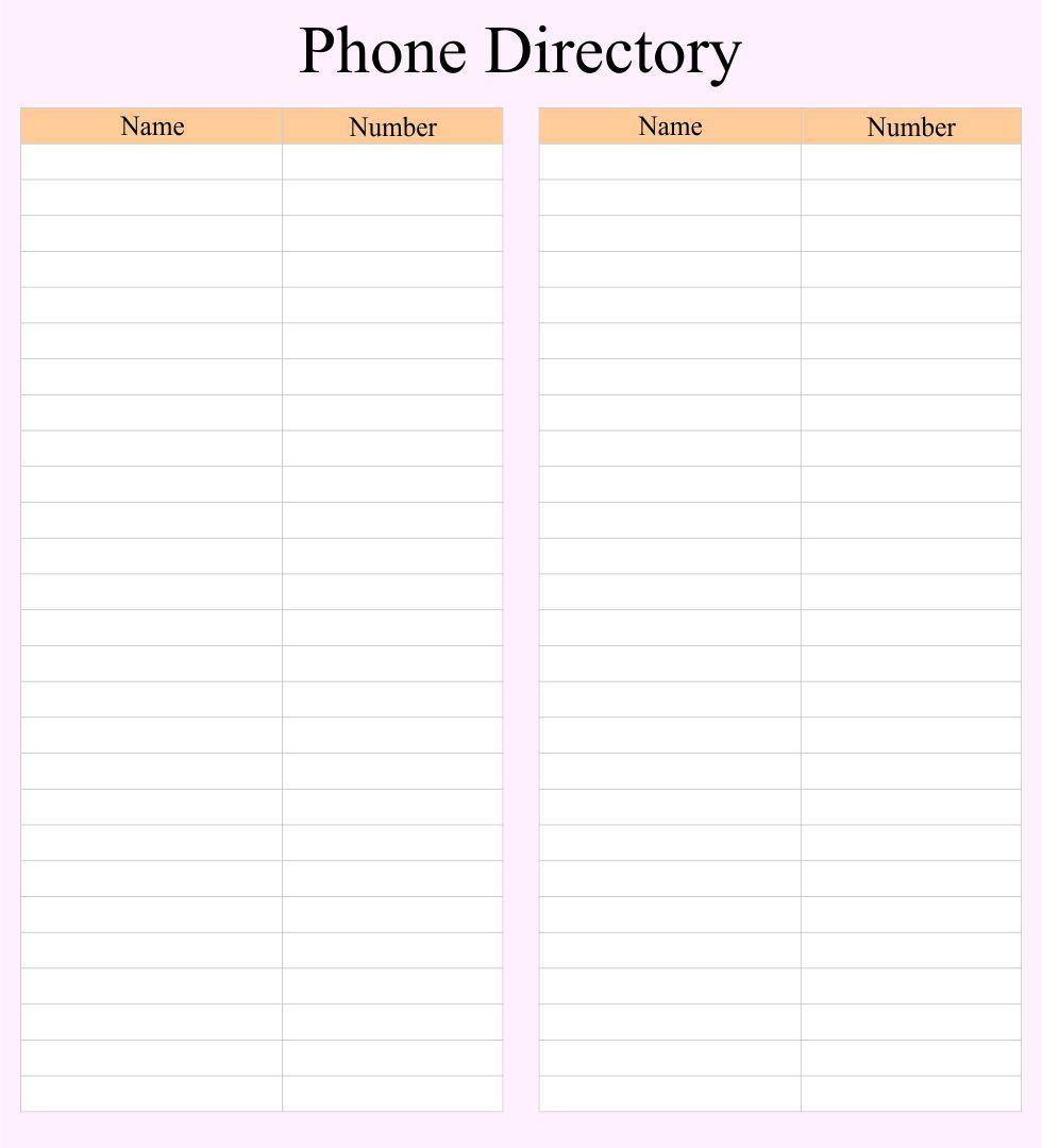 Phone Book Template Printable | Printablee | Address Book Template intended for Free Printable Numbered List