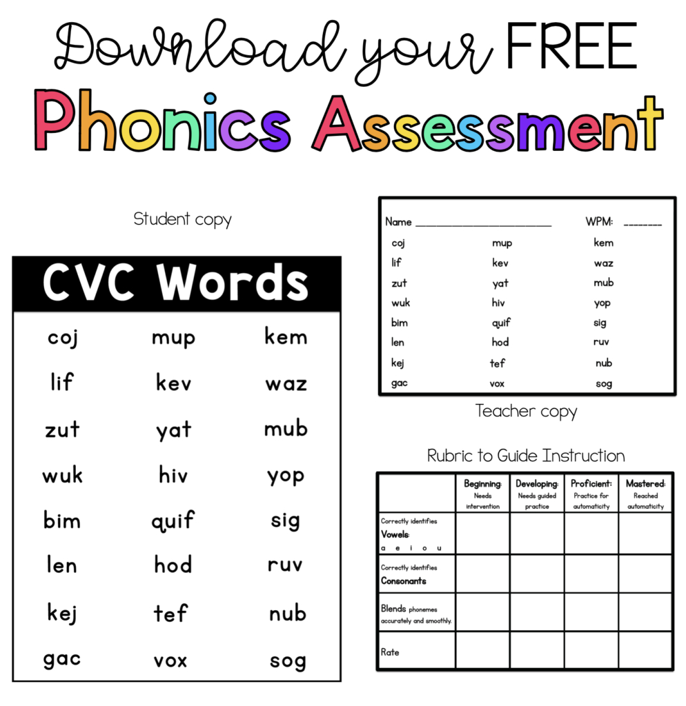 Phonics Assessments - Sarah&amp;#039;S Teaching Snippets intended for Free Printable Phonics Assessments